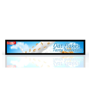 stretched shelf screen for shopping mall