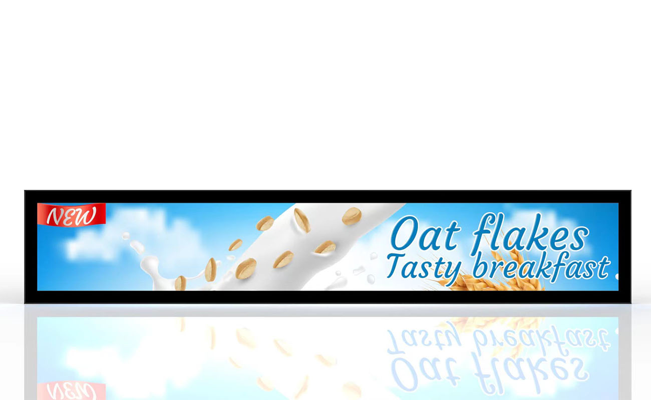 Stretch shelf screen marketing