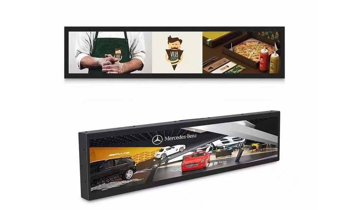 Stretch shelf screen display