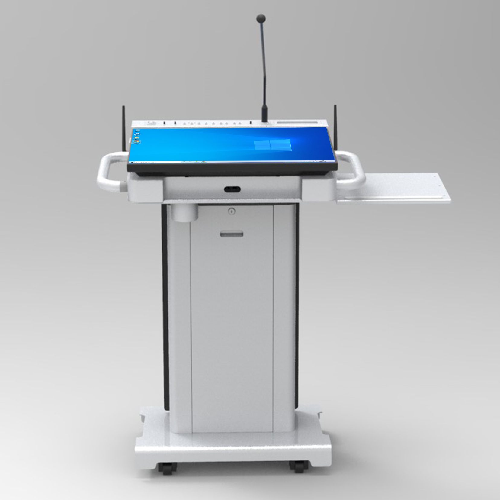 Digit podium with touch display