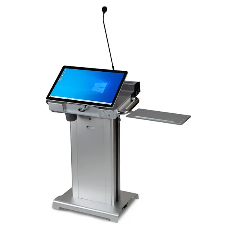 custom educational dual screen podiums